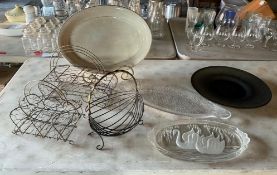 Assorted Platters and Baskets