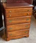 Cherry Carolina Furniture 4 Drawer Chest
