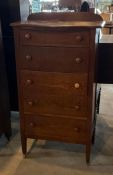 Antique Oak 5 Drawer Chest