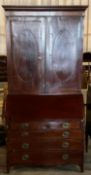 Antique Mahogany Fall-Front Federal Style Secretary Desk