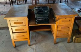Vintage Royal Typewriter Desk