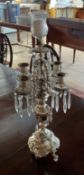 Pair of Antique Baroque Silver Plated Candleabras