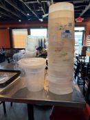 10 Cambro Round Storage Containers