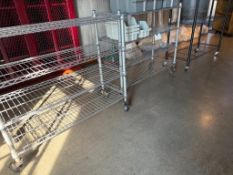 3 Wire Utility Shelving Units on casters