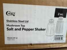 3 Cases 2 oz Salt and Pepper Shakers