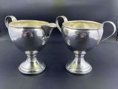 Weighted Sterling Silver Sugar and Creamer