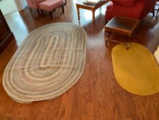 2 Wool Braided Oval Rugs no stains or odors