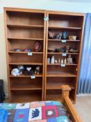 Pair of Oak Book Shelves
