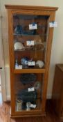 Pine Curio Cabinet