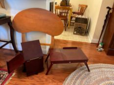 Folding Tray Table with Lap Desk