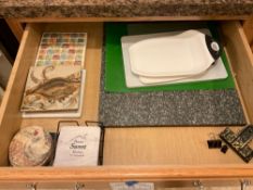 Drawer Lot of Cutting Boards and Trivets