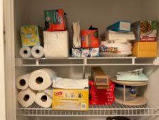 Shelf Lot of Papergoods