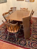 Dining Table with 7 Chairs and 2 Leaves