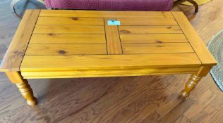 Primitive Style Pine Coffee Table