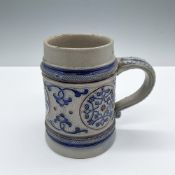 Antique Simon Peter Gerz Pottery Motto Beer Stein