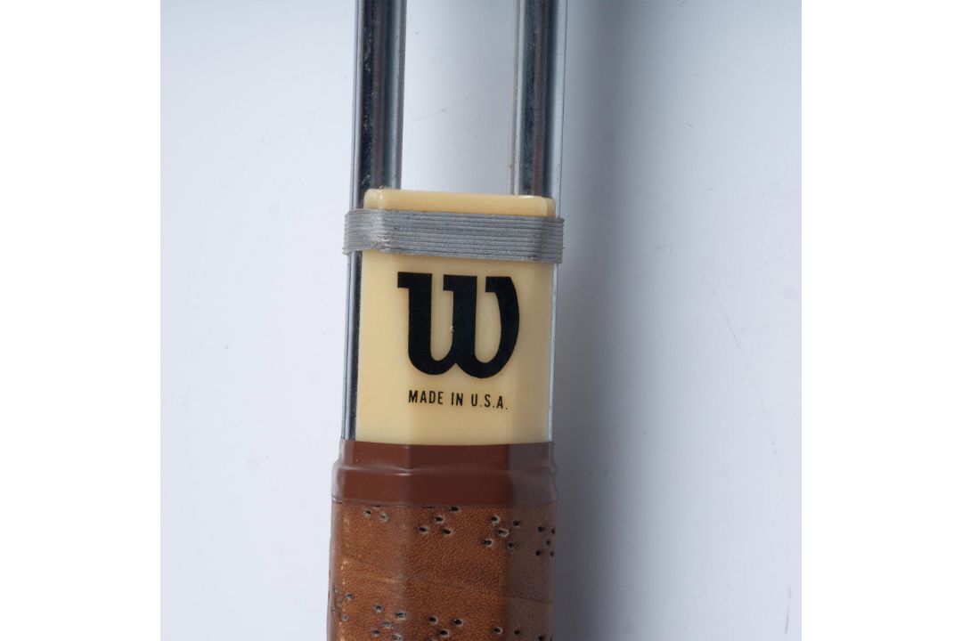 3pc Classic Dunlop and Wilson Tennis Rackets - Bild 4 aus 7