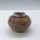 Doulton Lambeth Stoneware Match Striker with Sterling Rim - Bild 1 aus 5