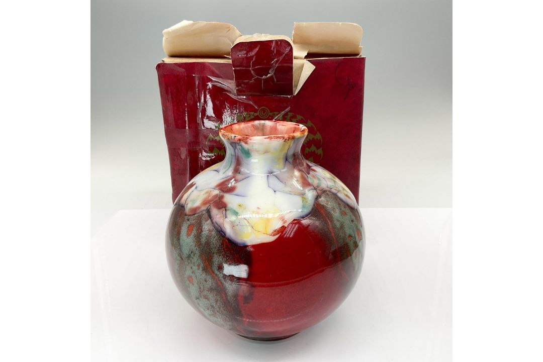 Royal Doulton Burslem Artwares Flambe Lantao Vase - Bild 4 aus 4