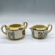 2pc Royal Doulton Creamer and Sugar Bowl, Athens D3302 - Bild 2 aus 3