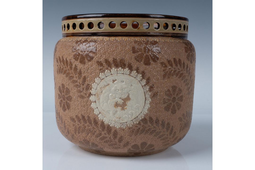 Doulton Lambeth Stoneware Vase 11410 - Bild 1 aus 4