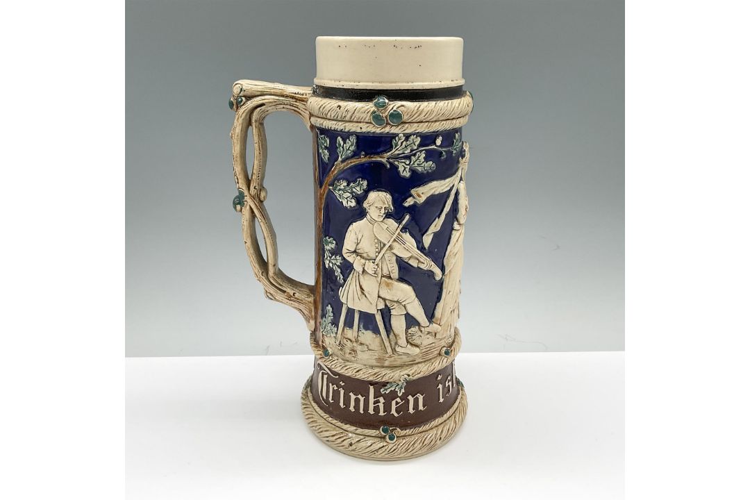 German Pottery Extra Large Motto Beer Stein - Bild 3 aus 5