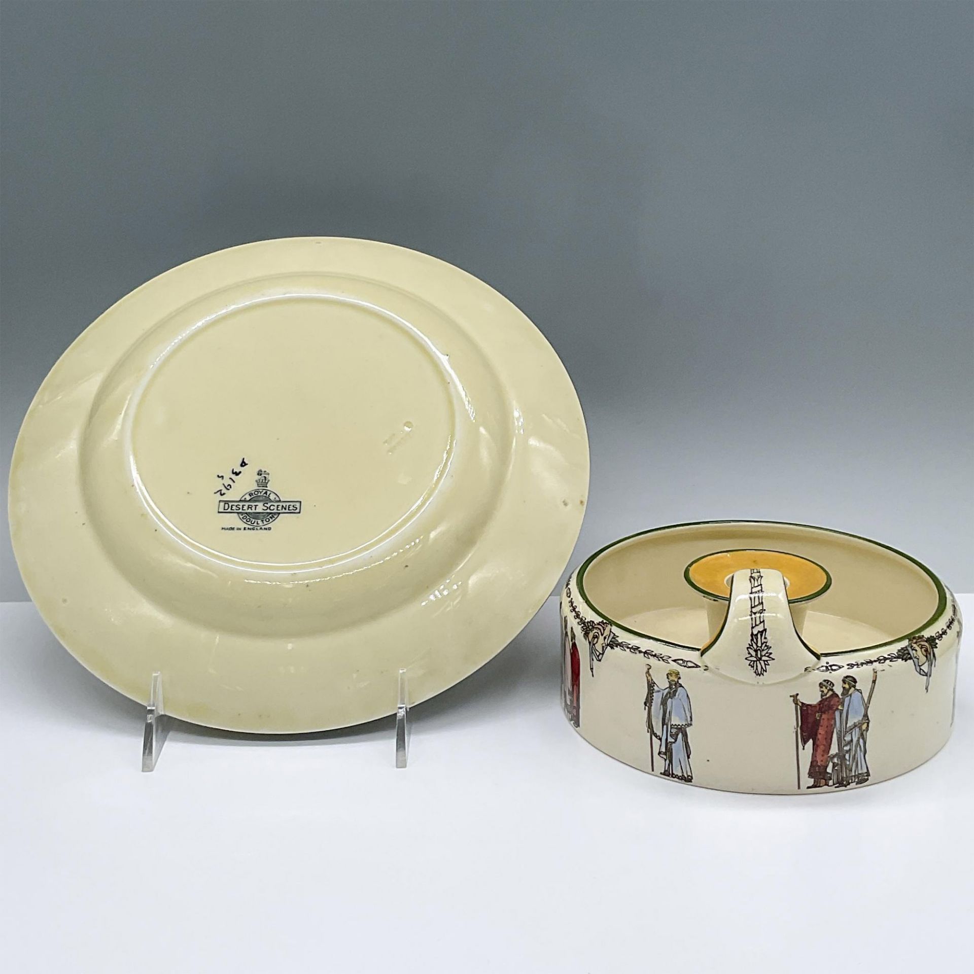 2pc Royal Doulton Porcelain Tableware, D3192 + D3302 - Bild 2 aus 3