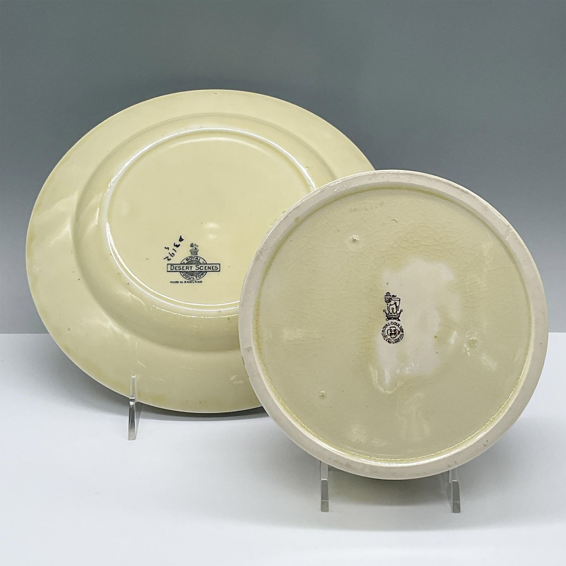 2pc Royal Doulton Porcelain Tableware, D3192 + D3302 - Bild 3 aus 3