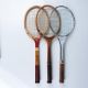 3pc Classic Dunlop and Wilson Tennis Rackets - Bild 1 aus 7