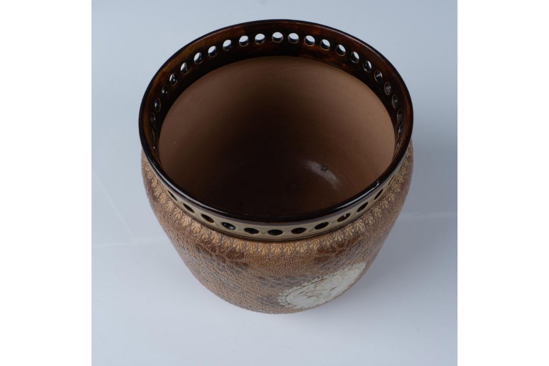 Doulton Lambeth Stoneware Vase 11410 - Bild 3 aus 4