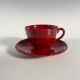 2pc Royal Doulton Flambe Teacup and Saucer Set - Bild 1 aus 3