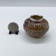 Doulton Lambeth Stoneware Match Striker with Sterling Rim - Bild 5 aus 5