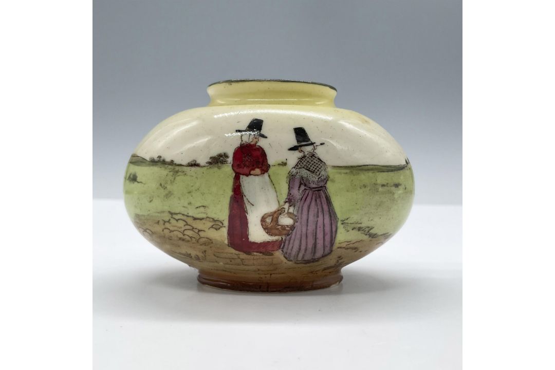 Royal Doulton Series Ware Miniature Vase, Welsh Ladies - Bild 2 aus 4