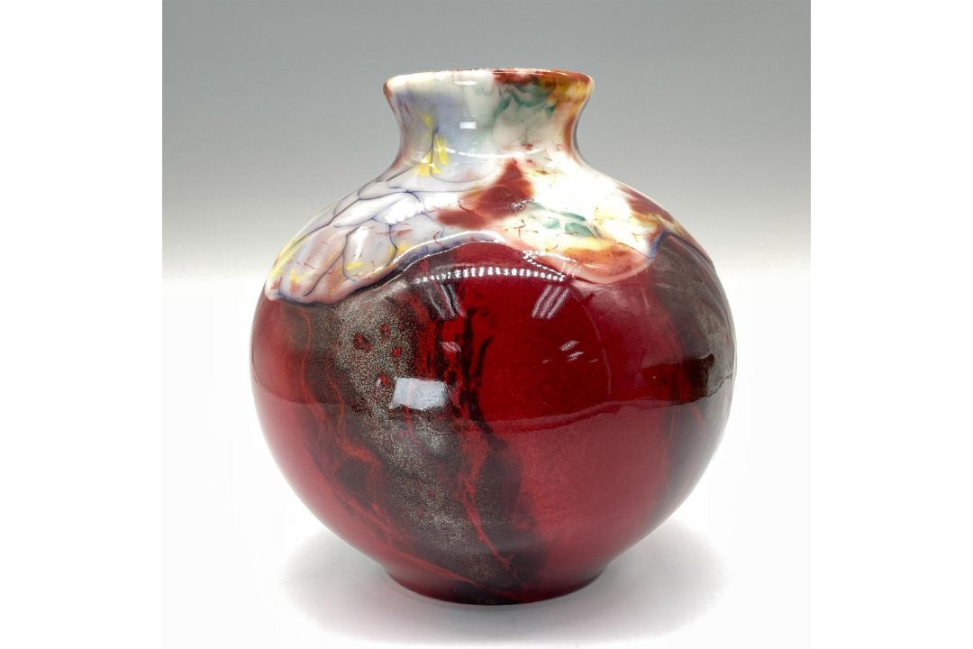 Royal Doulton Burslem Artwares Flambe Lantao Vase - Bild 2 aus 4