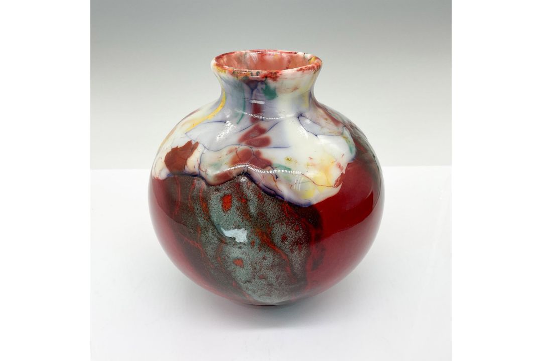 Royal Doulton Burslem Artwares Flambe Lantao Vase - Bild 1 aus 4
