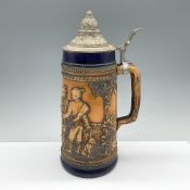 Vintage Simon Peter Gerz Stoneware Hunting Beer Stein