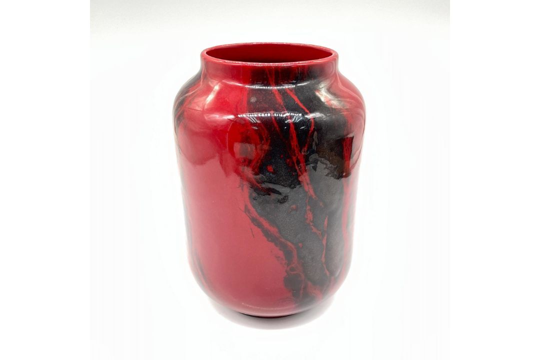 Royal Doulton Flambe Fanling Vase in Oriental Sung BA15 - Bild 2 aus 5