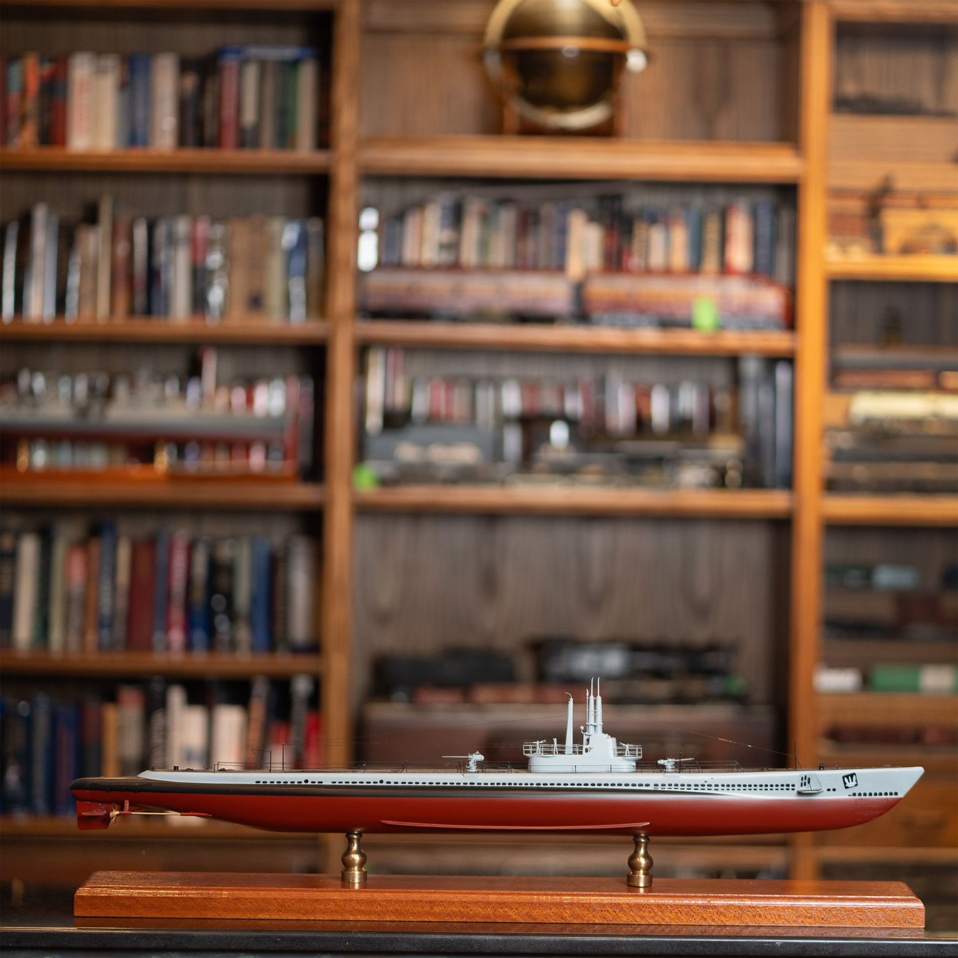 Detailed Scale Model of a U.S. Navy Submarine