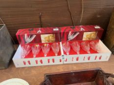 8X CHANTILLY FRENCH CRYSTAL WINE GLASSES