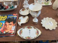 5X PIECES OF ROYAL ALBERT OLD COUNTRY ROSES BONE CHINA