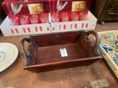 DEEP MAHOGANY TRAY