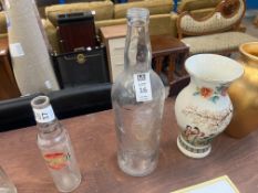 LARGE VINTAGE PIERRE SMIRNOFF GLASS BOTTLE