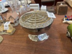 SILVER PLATED ROSE BOWL
