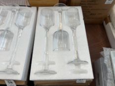 SET OF 3X GLASS CANDLE HOLDERS (NEW)