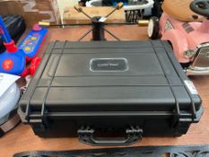 BLACK WATERPROOF HARD CASE W/ FOAM (NEW)