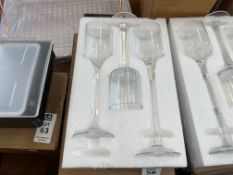 SET OF 3X GLASS CANDLE HOLDERS (NEW)