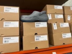 2X PAIRS OF WEARER TECH PROTECT 5300 GREY STEEL TOE SAFETY CLOGS - UK 3 (NEW)