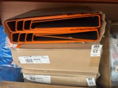 2X BOXES OF 10X ORANGE A4 FILE BINDERS (NEW)