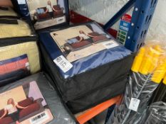 2X SUBRTEX XL CHAIR REVERSIBLE SOFA SLIP COVERS - NAVY (NEW)