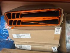 2X BOXES OF 10X ORANGE A4 FILE BINDERS (NEW)