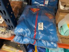 2X SUPERMAN FLEECE ONESIES - SIZES UNKNOWN (NEW)